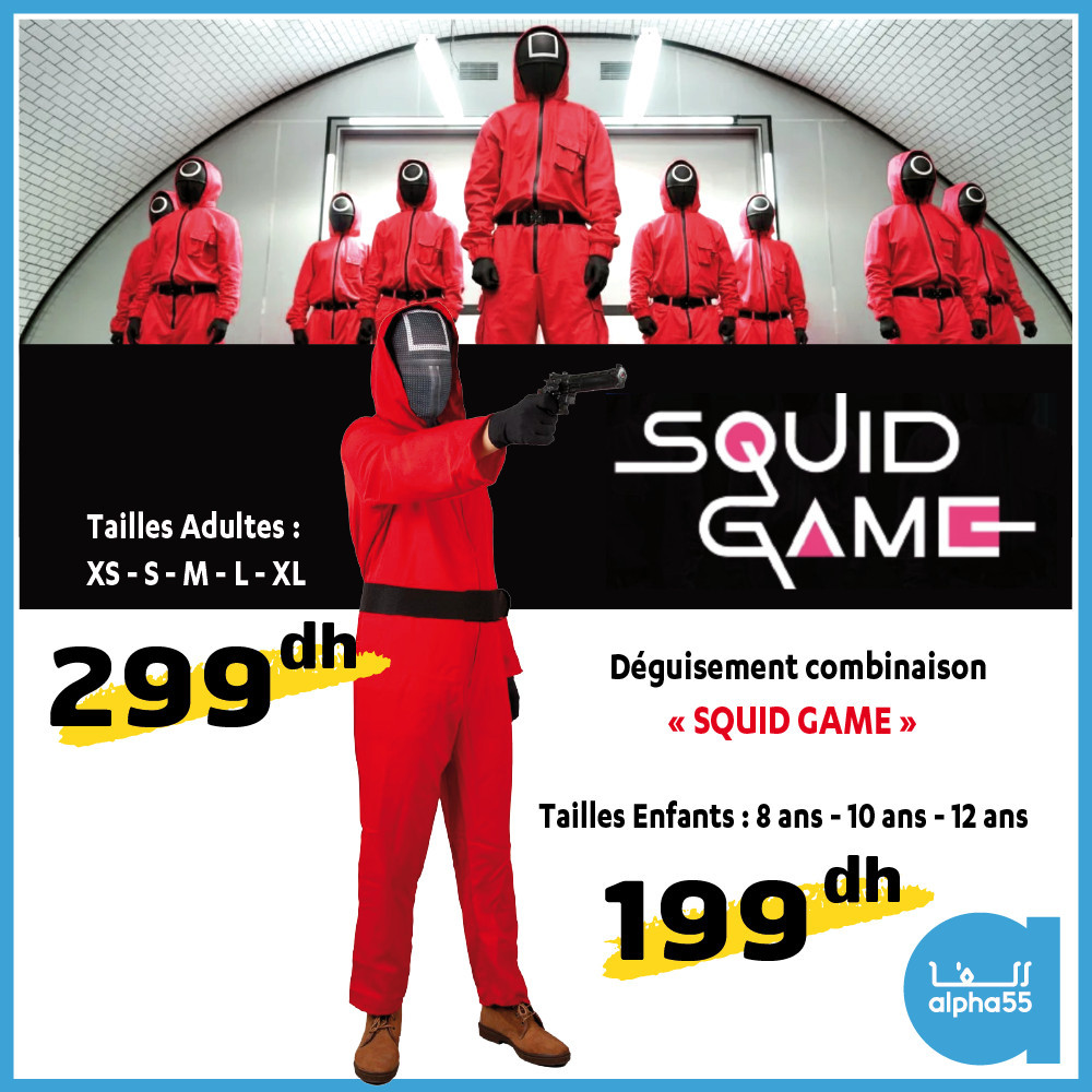 squid game combinaison alpha 55