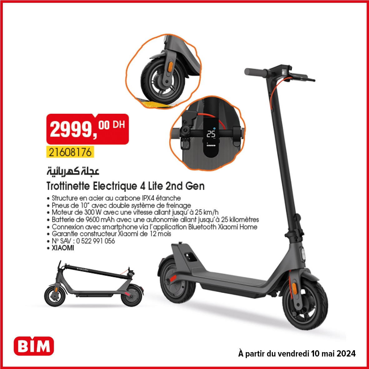 promotion bim 10 mai 2024 - trotinette electrique XIAOMI